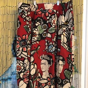 Frida Kahlo A-line skirt by Marianna Déri. Size 12